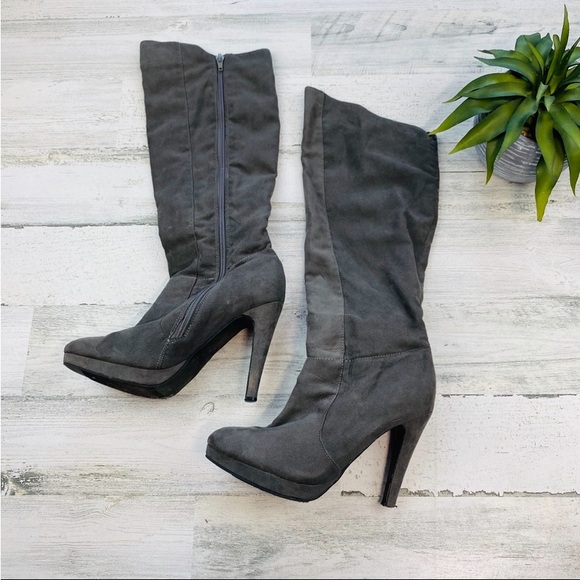 Grey forever 21 knee high boots - Picture 3 of 5